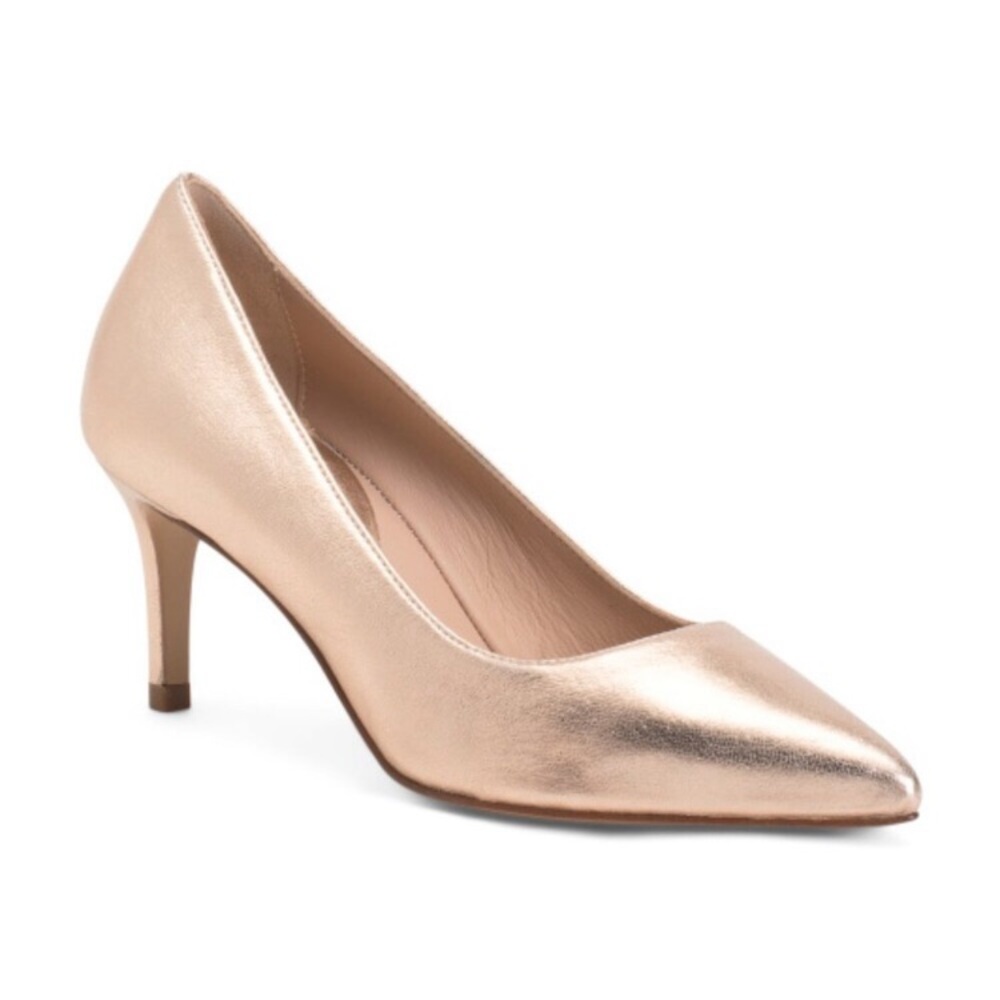 New BRUNO MAGLI Heels Shoes pumps $350 Currently Leather Tara Made In Italy 40.5